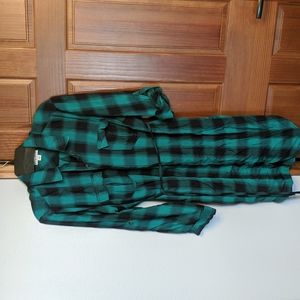 Buffalo Plaid Shirt Dress